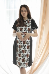 MOMMY MATERNITY Fendina Dress Ibu Hamil Menyusui Kerah Pita Baju Formal Kerja Modis Office   DRO 945 16  large